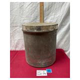 Vtg Metal Ice Cream Bucket