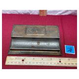 Vtg Brass Desk Organizer-advertising