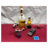 Vtg. Pin-Money Pete Bowling Bank & more