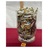 Jar of Costume Jewelry