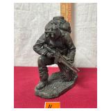 PACIFIC kneeling soldier in a prayer