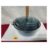 Vtg Flameware Pyrex-no handles