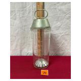 1930s-1940s Hazel Atlas glass malted milk mixer