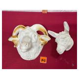 Plaster Animal Wall Decor