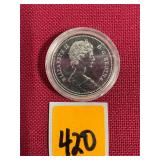 1975 Canada 'proof-like' Voyageur Dollar