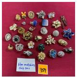 Non matching Clip On Earrings