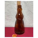 vtg Mrs. Butterworth's amber glass syrup bottle