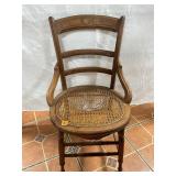 antique Victorian Eastlake style ladderback cane