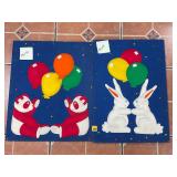 Vtg Tampella Fabric Wallhangings