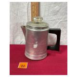 Vtg. percolator coffee pot 'The Best Coffee'