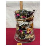 Jar of Costume Jewelry