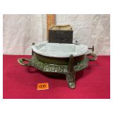 antique enameled cast iron kerosene stove