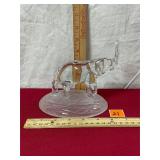 Cristal D'Arques lead crystal elephant figurine