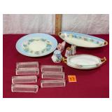 Bavaria Germany, GDA Limoges France, crystal card