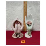 porcelain hand sculptures / unique ring holders