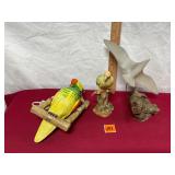 lot of three bird vtg. Figurines