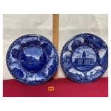 Vintage Staffordshire State Plates