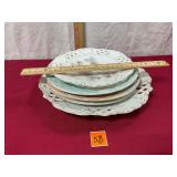 Very nice lot of vtg. plates