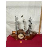 Vintage United Clipper Ship Clock