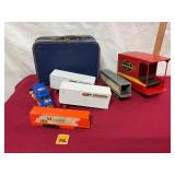 vtg. item: toys and suitcase