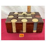 Vtg Poker set with cards