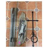 Wood Art&Wrought Iron CandleHolder