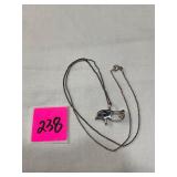 Sterling Eye of Horus Pendant&Chain