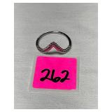 Sterling Chevron Ring