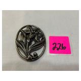 Vtg Sterling Brooch