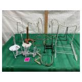 doll and plate stands