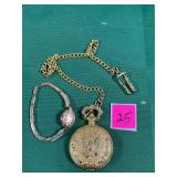Vtg. Bulova watch, ? gold filled and Diamonds