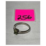 925 Peridot Ring