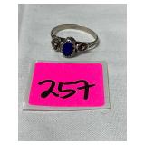 Sterling Lapis Lazuli Ring