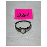 Sterling Pearl Ring