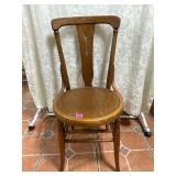 Antique T back style dining chair