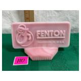 Vtg. Fenton Art Glass Dealer Sign
