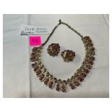 Vtg.Coro Aurora Borrealis rhinestone set