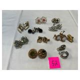 vtg. Screw back&clip on earrings