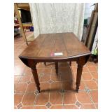 Antique Victorian style drop leaf dining table