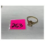 Sterling in gold tone ring