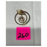 1/20 12k GF brooch w/pearl