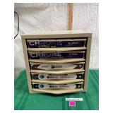 metal hardware container and pull outs