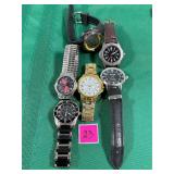 Lot of 6 untested mens watches