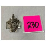 Sterling 3D face of Jesus Pendant