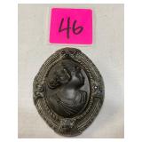 New England Glass Works Cameo Brooch1700-1800's