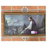 ï¿½Christ on the Mount of Olivesï¿½ Vtg Print