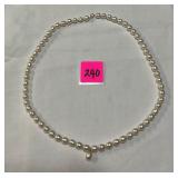 14k Gold Clasp Pearl Necklace
