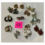 vtg. Screw back&clip on earrings