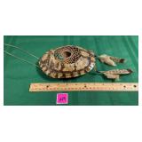Handcrafted Dream Catcher on a Turtle Shell