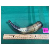 antique powder horn, from 18th/19th century,